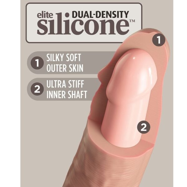 KING COCK ELITE - VIBRAÇÃO REALÍSTICA E DILDO DE SILICONE 15,2 CM - Image 3