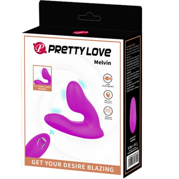 PRETTY LOVE - MASSAGER MELVIN CLITORIS COM CONTROLE REMOTO - Image 9