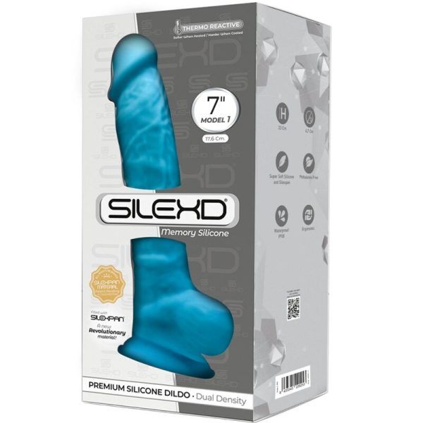 SILEXD - MODELO 1 PÊNIS REALÍSTICO PREMIUM SILEXPAN SILICONE AZUL 17,5 CM - Image 2