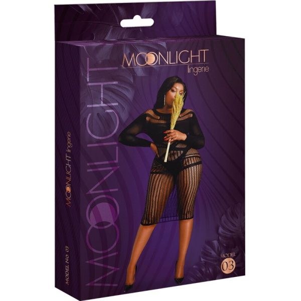 MOONLIGHT - VESTIDO MODELO 3 PRETO PLUS SIZE - Image 3