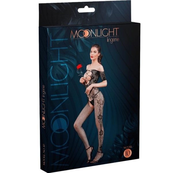 MOONLIGHT - MODELO 10 BODYSTOCKING PRETO TAMANHO ÚNICO