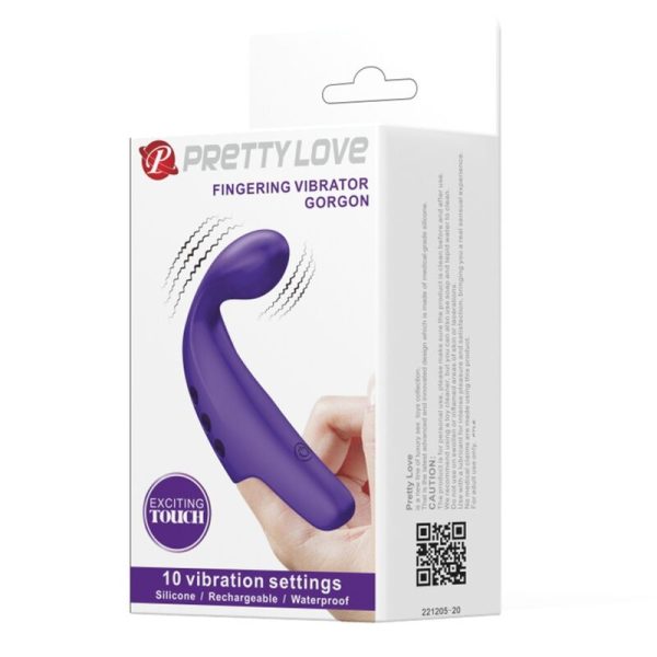 PRETTY LOVE - VIBRADOR DE DEDO RECARREGVEL GORGON ROXO - Image 10