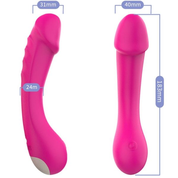 ARMONY - VIBRADOR DILDO G-SPOT SILICONE FÚCSIA - Image 3