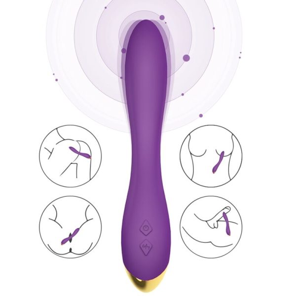 ARMONY - FLAMINGO VIBRADOR MULTIPOSIÇÃO ROXO - Image 3