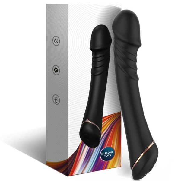 ARMONY - DILDO VIBRADOR SILICONE PRETO - Image 4