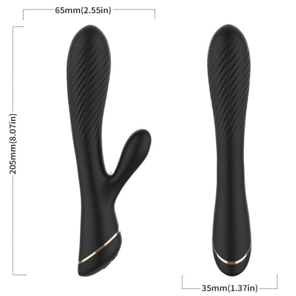 ARMONY - VIBRADOR COELHO SILICONE PRETO - Image 3