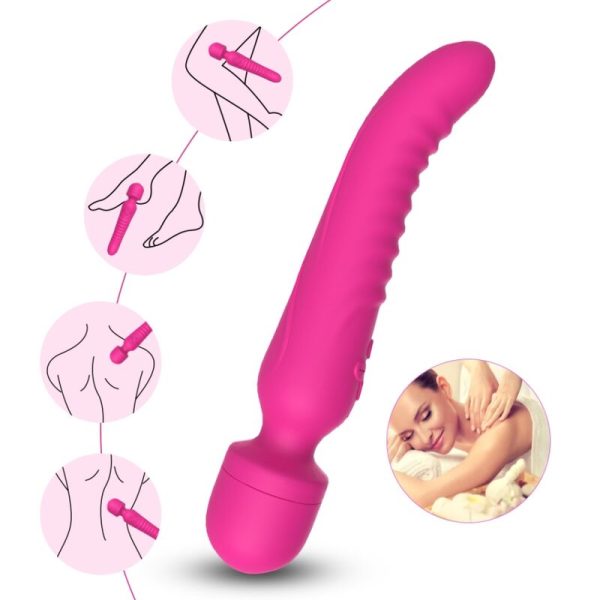 ARMONY - MASSAGER MISSÃO E VIBRADOR EFEITO DE CALOR FÚCSIA - Image 2