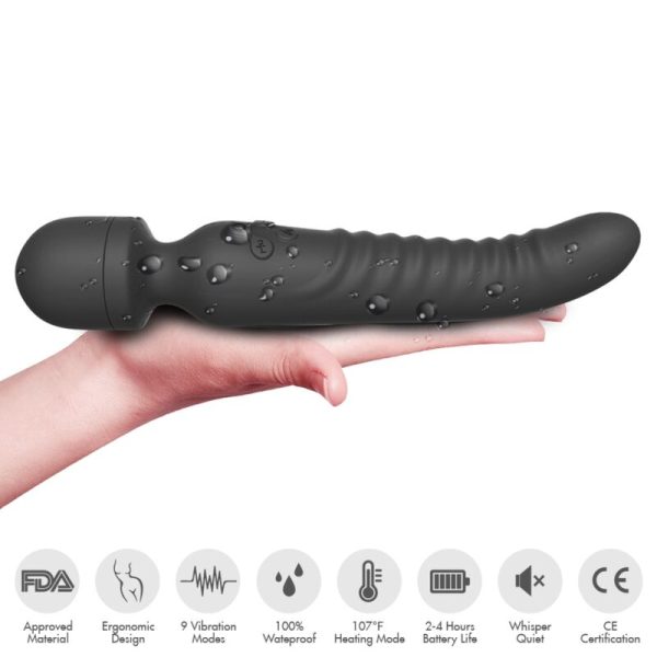 ARMONY - MASSAGER MISSION E VIBRADOR EFEITO DE CALOR PRETO - Image 3