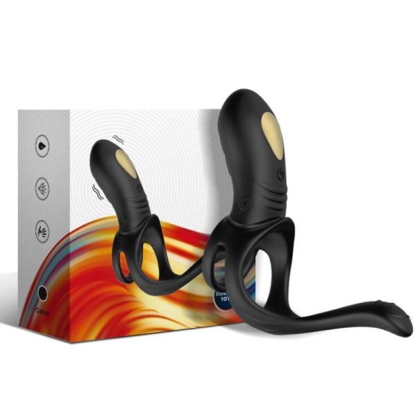 ARMONY - JOY JUMPER RING VIBRADOR PARA CASAIS E PLUG ANAL CONTROLE REMOTO PRETO - Image 4