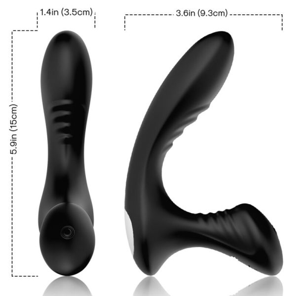 ARMONY - STORM VIBRADOR ANAL PRÓSTATA E PLUG CONTROLE REMOTO PRETO - Image 2