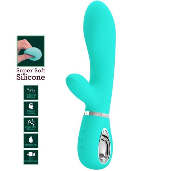 PRETTY LOVE - VIBRADOR MULTIFUNO G-SPOT THOMAS AQUA VERDE - Image 7