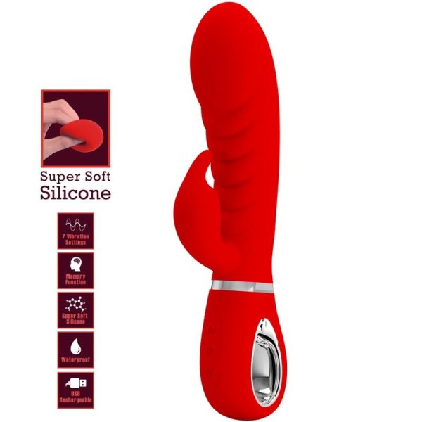 PRETTY LOVE - VIBRADOR PRESCOTT MULTIFUNO G-SPOT VERMELHO - Image 7