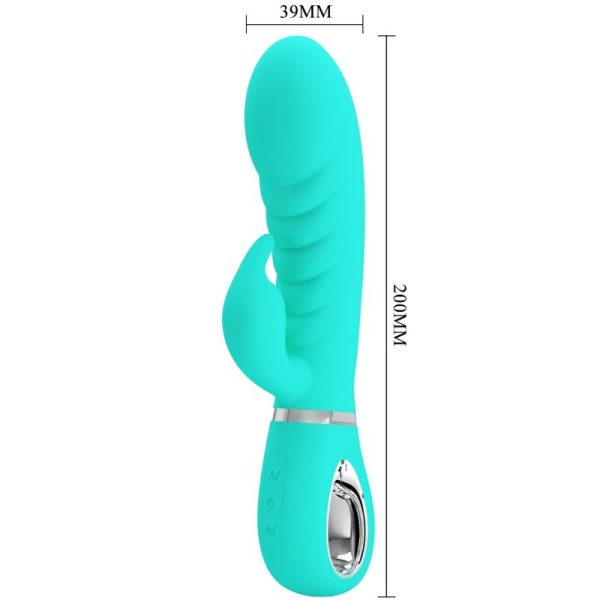 PRETTY LOVE - VIBRADOR PRESCOTT MULTIFUNÕES G-SPOT AQUA VERDE - Image 5