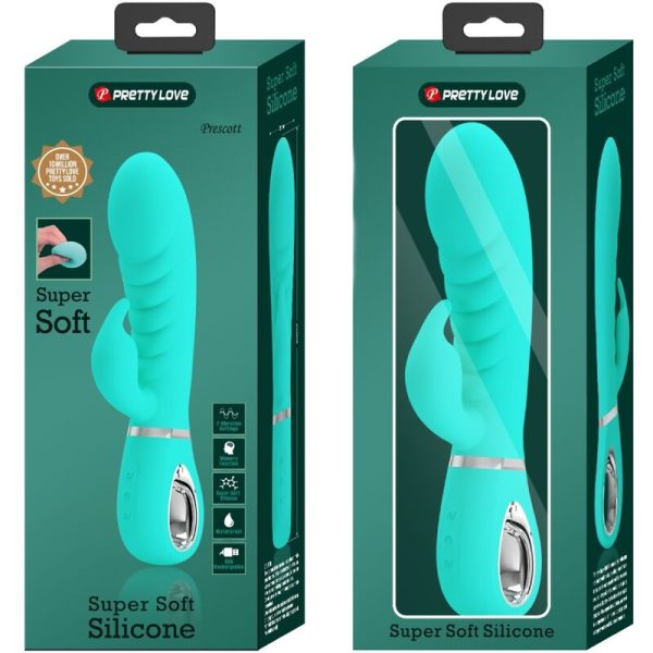 PRETTY LOVE - VIBRADOR PRESCOTT MULTIFUNÕES G-SPOT AQUA VERDE - Image 9