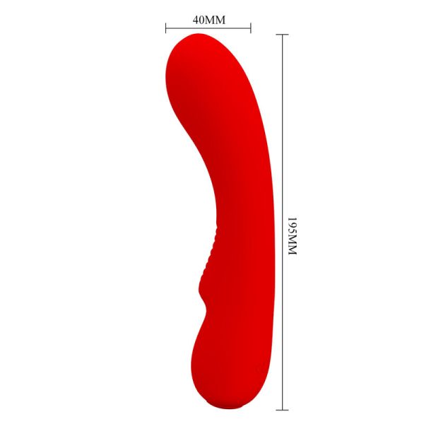 PRETTY LOVE - VIBRADOR RECARREGVEL PRESCOTT VERMELHO - Image 5