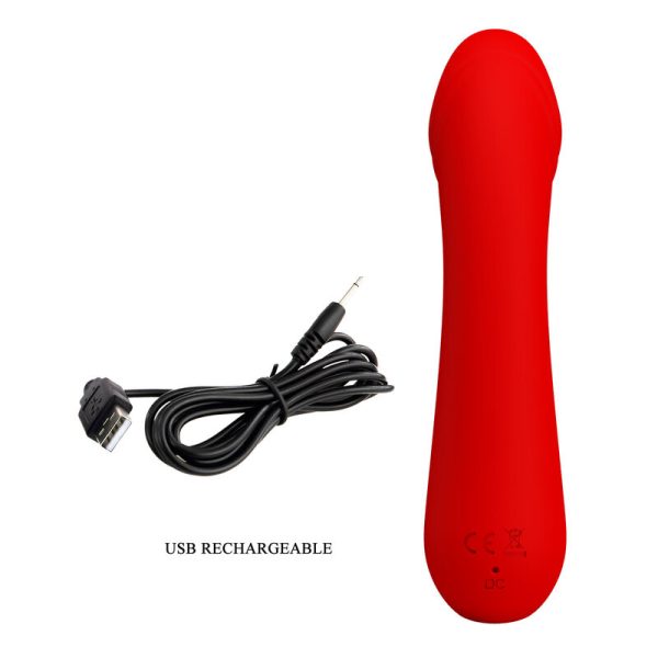 PRETTY LOVE - VIBRADOR RECARREGVEL CETUS VERMELHO - Image 8