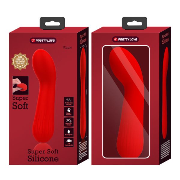 PRETTY LOVE - VIBRADOR RECARREGVEL FAUN VERMELHO - Image 9