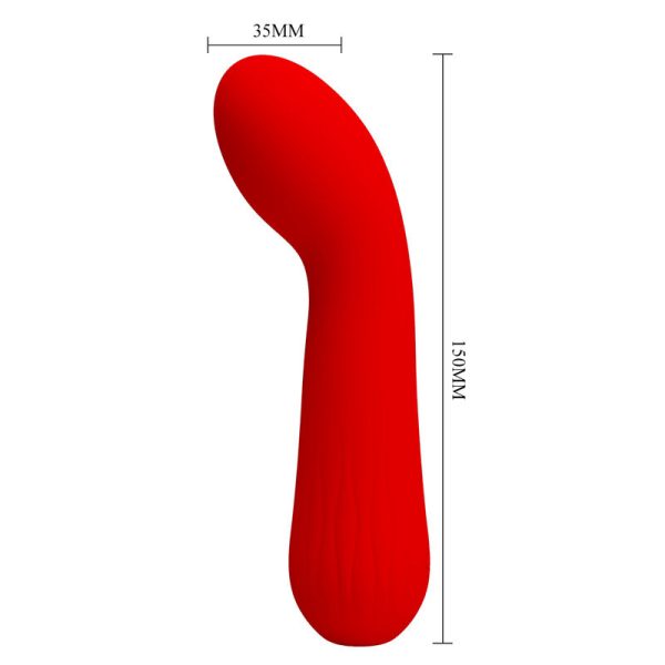 PRETTY LOVE - VIBRADOR RECARREGVEL FAUN VERMELHO - Image 5