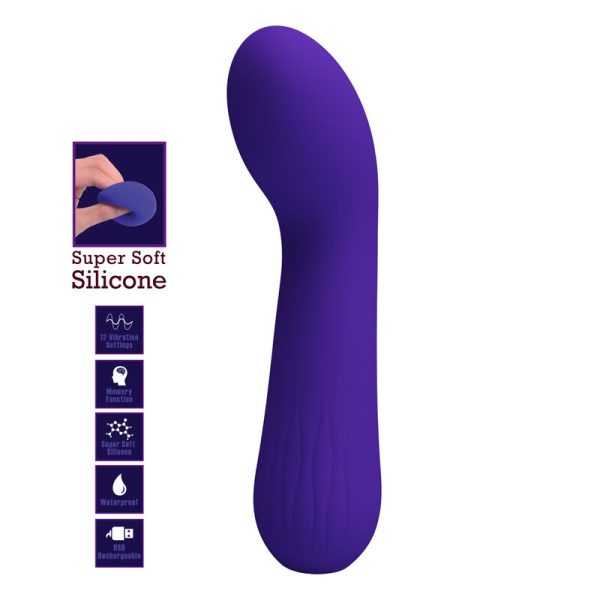 PRETTY LOVE - VIBRADOR RECARREGVEL FAUN ROXO - Image 7