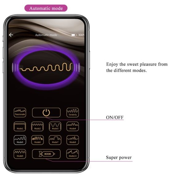 PRETTY LOVE - JAYLEEN VIBRADOR APP CONTROLE REMOTO ROXO - Image 17