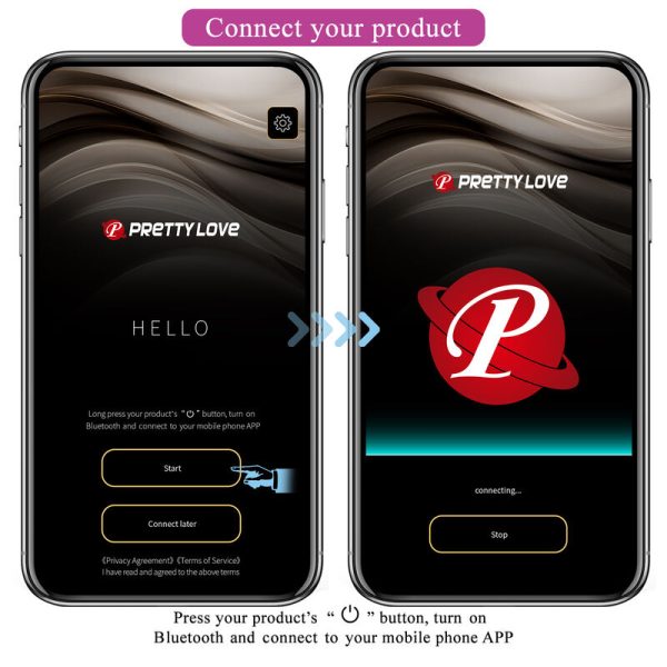 PRETTY LOVE - VIBRADOR HECTOR ELECTROSHOCK POR APP CONTROL ROXO - Image 14