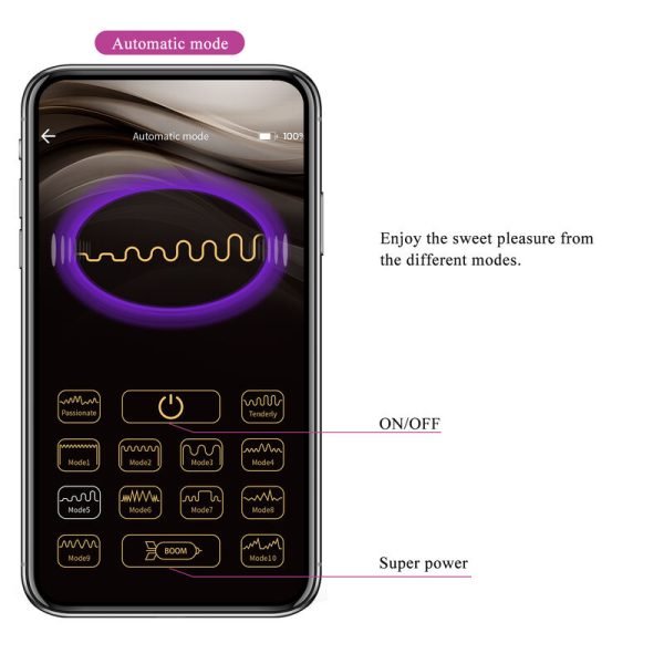 PRETTY LOVE - VIBRADOR HECTOR ELECTROSHOCK POR APP CONTROL ROXO - Image 17