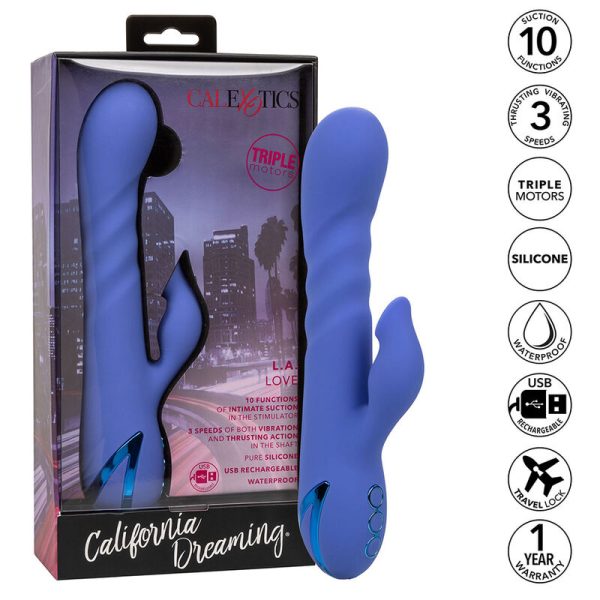 CALIFORNIA EXOTICS - LA LOVE VIBRADOR & SUCKER BLUE POR CALIFORNIA DREAMING - Image 2