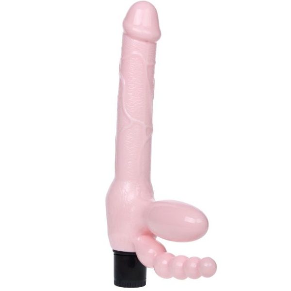 BAILE - ARNÊS SEM CORDA TPR COM VIBRAÇÃO E ESTIMULAÇÃO ANAL 25,4CM - Image 3