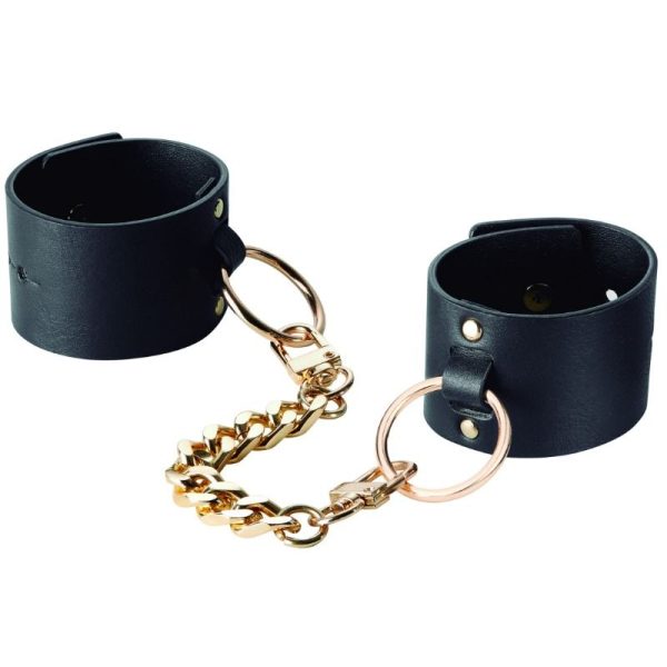 BIJOUX INDISCRETS MAZE WIDE CUFFS BLACK