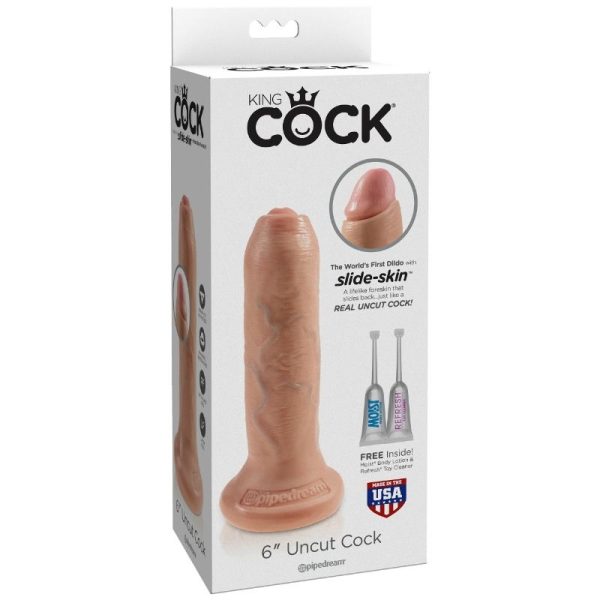 KING COCK REALISTIC DILDO UNCUT CARNE 17 CM - Image 4