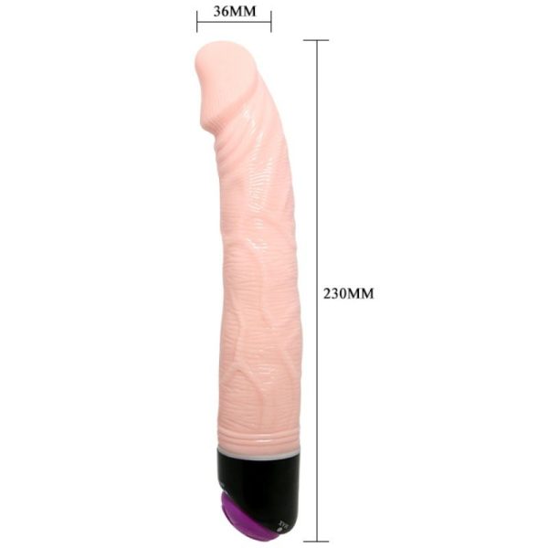 BAILE ADOUR CLUB VIBRADOR REALISTICO 23 CM NATURAL - Image 3