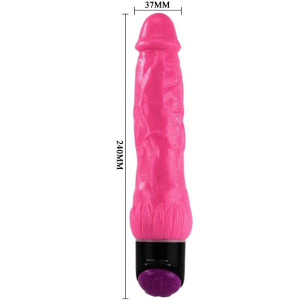 COLORFUL SEX VIBRADOR REALISTICO ROSA 24 CM - Image 2