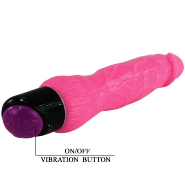 COLORFUL SEX VIBRADOR REALISTICO ROSA 24 CM - Image 6