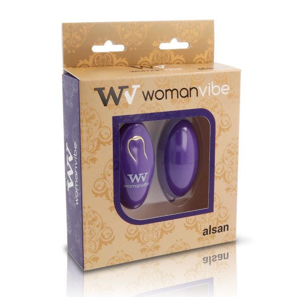 WOMANVIBE - ALSAN EGG CONTROLE REMOTO PRETO SILICONE ROXO - Image 3