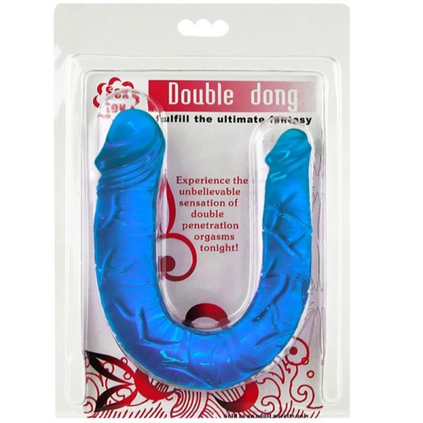 BAILE - DOUBLE DONG DILDO DUPLO AZUL - Image 2