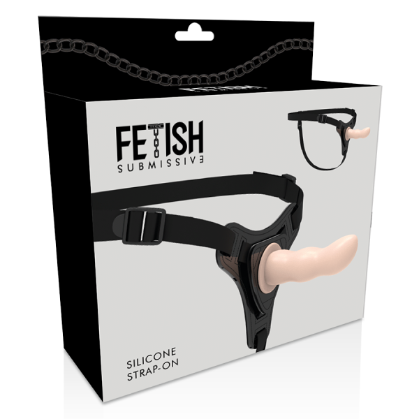 FETISH SUBMISSIVE HARNESS - FLESH SILICONE G-SPOT 12,5 CM - Image 4