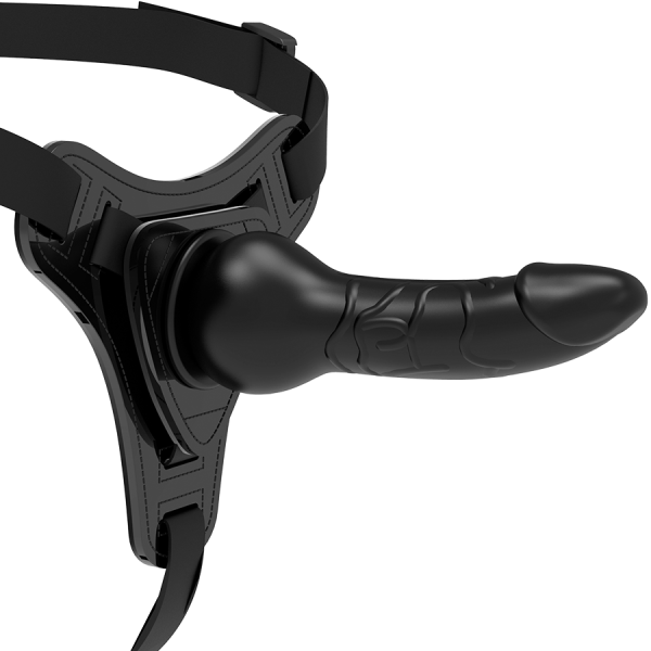 FETISH SUBMISSIVE HARNESS - SILICONE PRETO REALISTA 16 CM - Image 4