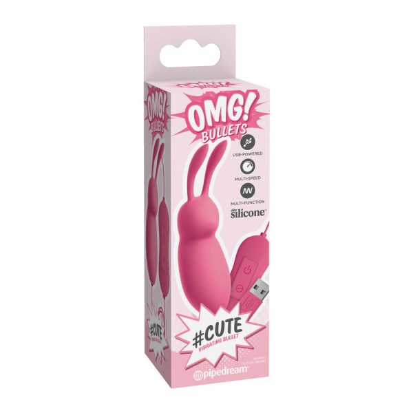 OMG COELHO BONITO PODEROSO PINK VIBRATOR USB - Image 3