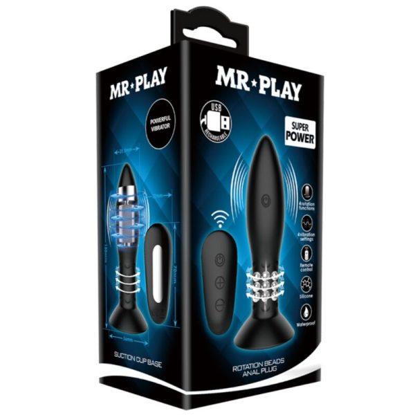 MR PLAY - PLUG COM CONTROLE REMOTO DE BOLAS ROTATIVAS PRETAS - Image 7