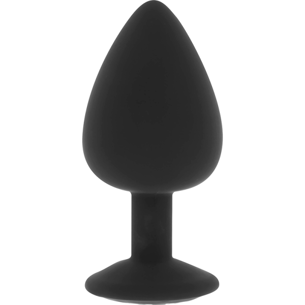 OHMAMA - PLUG ANAL DE SILICONE DIAMANTE TAMANHO M 8 CM - Image 2