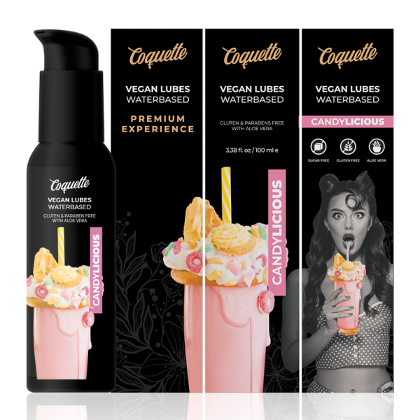 COQUETTE CHIC DESIRE - LUBRIFICANTE VEGANO CANDYLICIOSO PREMIUM EXPERIENCE 100ML - Image 3