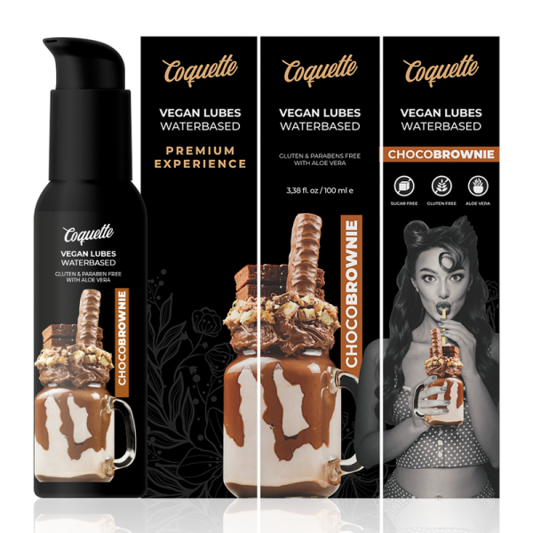 COQUETTE CHIC DESIRE - LUBRIFICANTE PREMIUM EXPERIENCE VEGAN CHOCOBROWNIE 100ML - Image 3