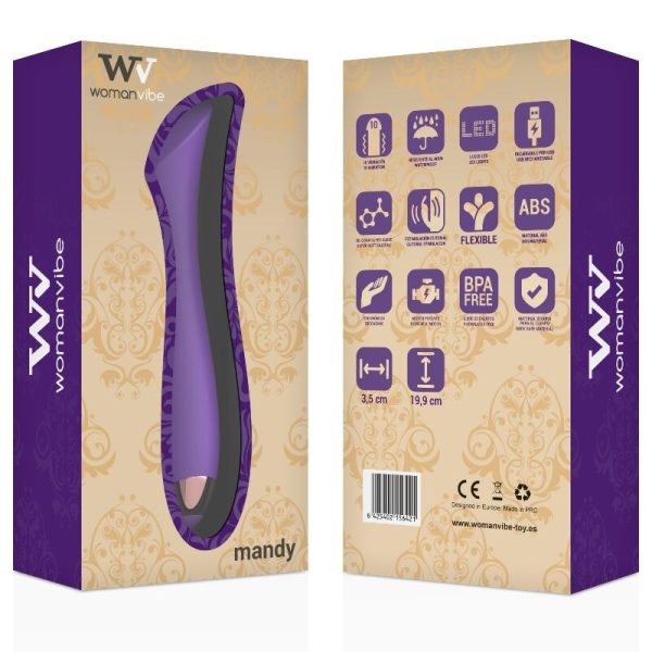 WOMANVIBE - MANDY "K" POINT SILICONE VIBRADOR RECARREGÁVEL - Image 6