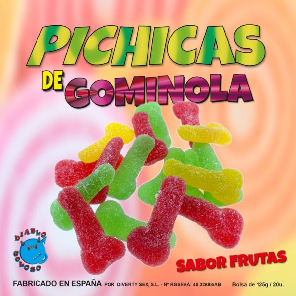 DIABLO PICANTE - GOMA PÊNIS FRUTAS COM AÇÚCAR