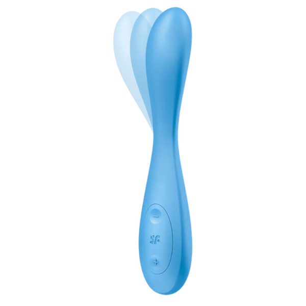 SATISFYER G-SPOT FLEX 4+ MULTI VIBRATOR APP - BLUE - Image 2