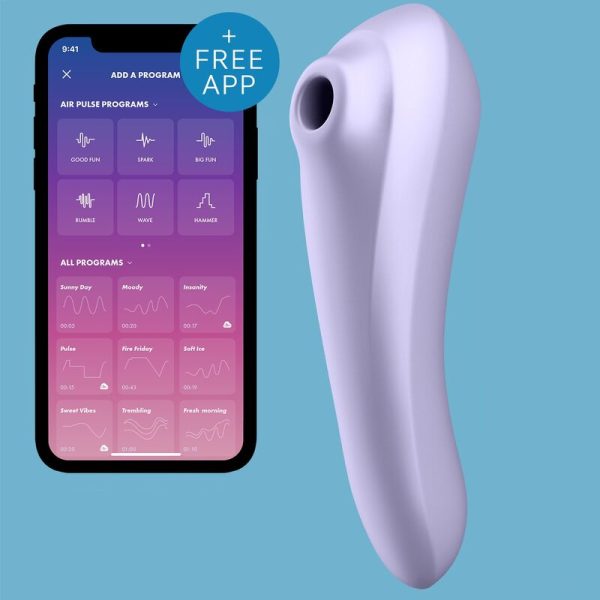 SATISFYER DUAL PLEASURE AIR PULSE MALVA - Image 4