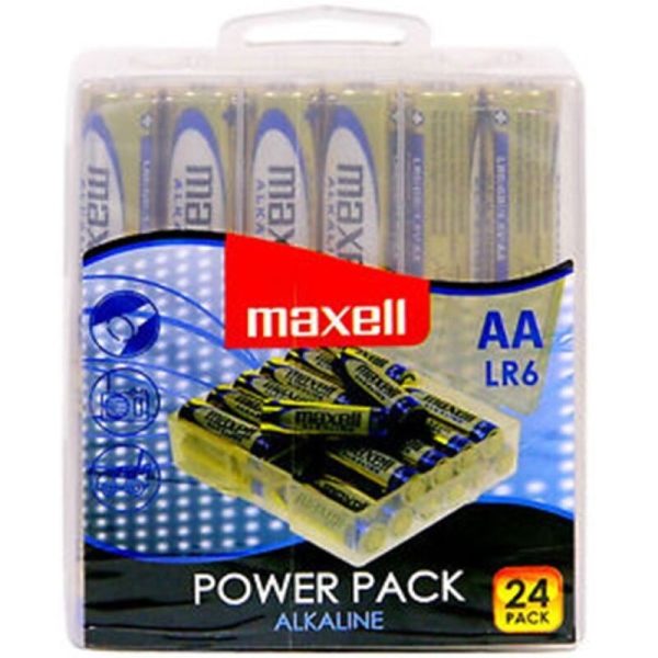 MAXELL PILA ALCALINA AA LR6 PACK*24 PILAS