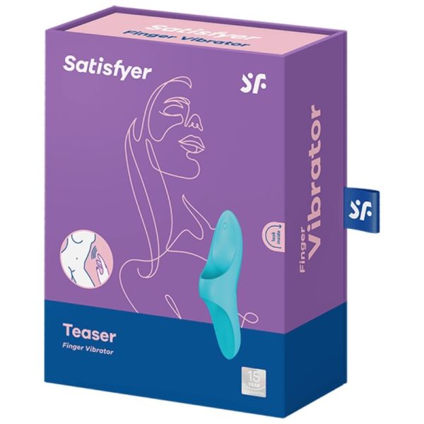 VIBRADOR DE DEDO SATISFYER TEASER - LUZ AZUL - Image 5