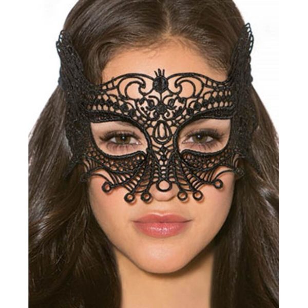 QUEEN LINGERIE BLACK MASK ONE SIZE - Image 2