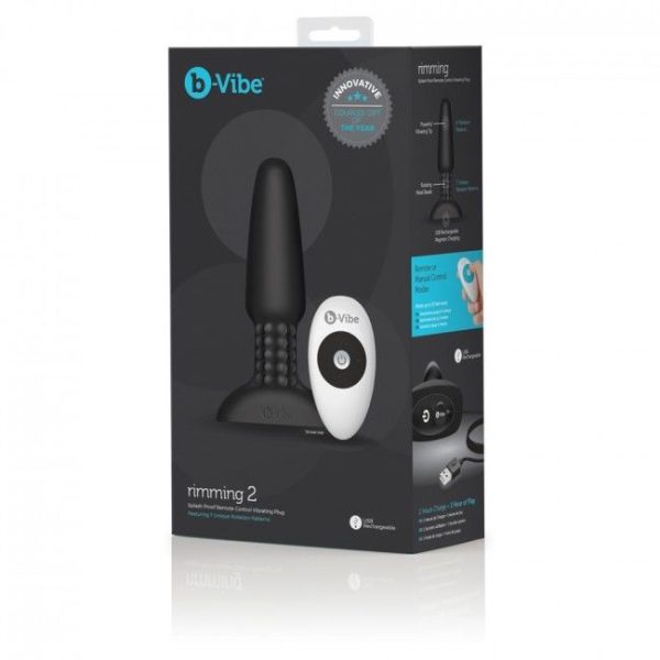 B-VIBE RIMMING CONTROL REMOTO ANAL PLUG 2 NEGRO - Image 5